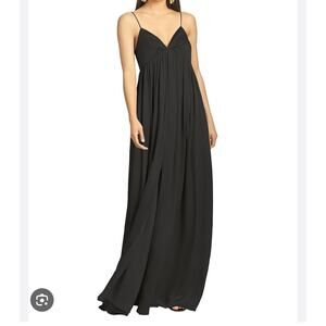 Sachin & Babi Womens 6 Black Jessica Gown Empire Waist Sleeveless Cocktail Dress